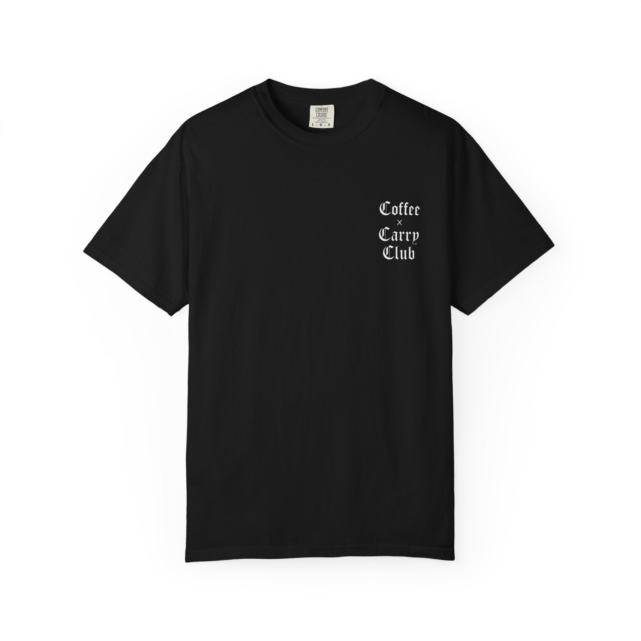 Coffee x Carry Club 'Smiley' Unisex Garment-Dyed T-shirt