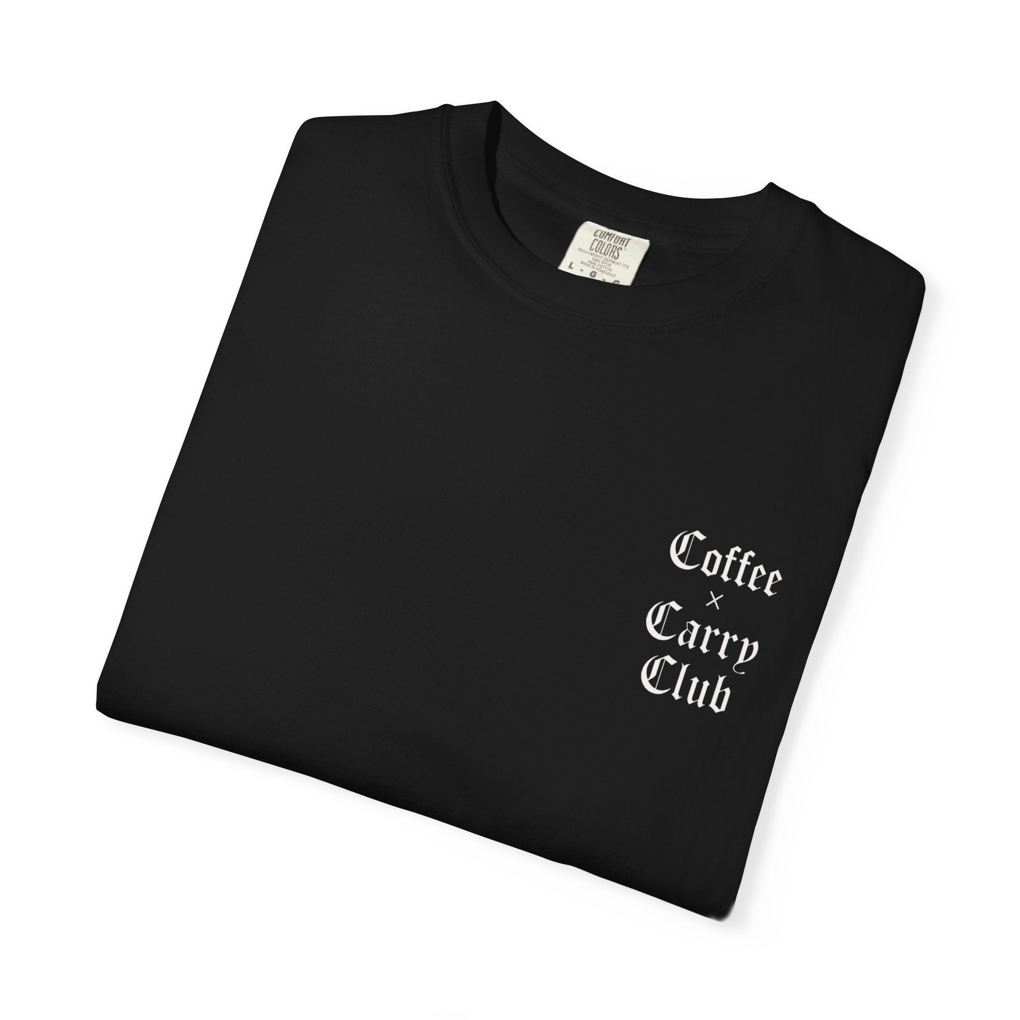 Coffee x Carry Club 'Smiley' Unisex Garment-Dyed T-shirt