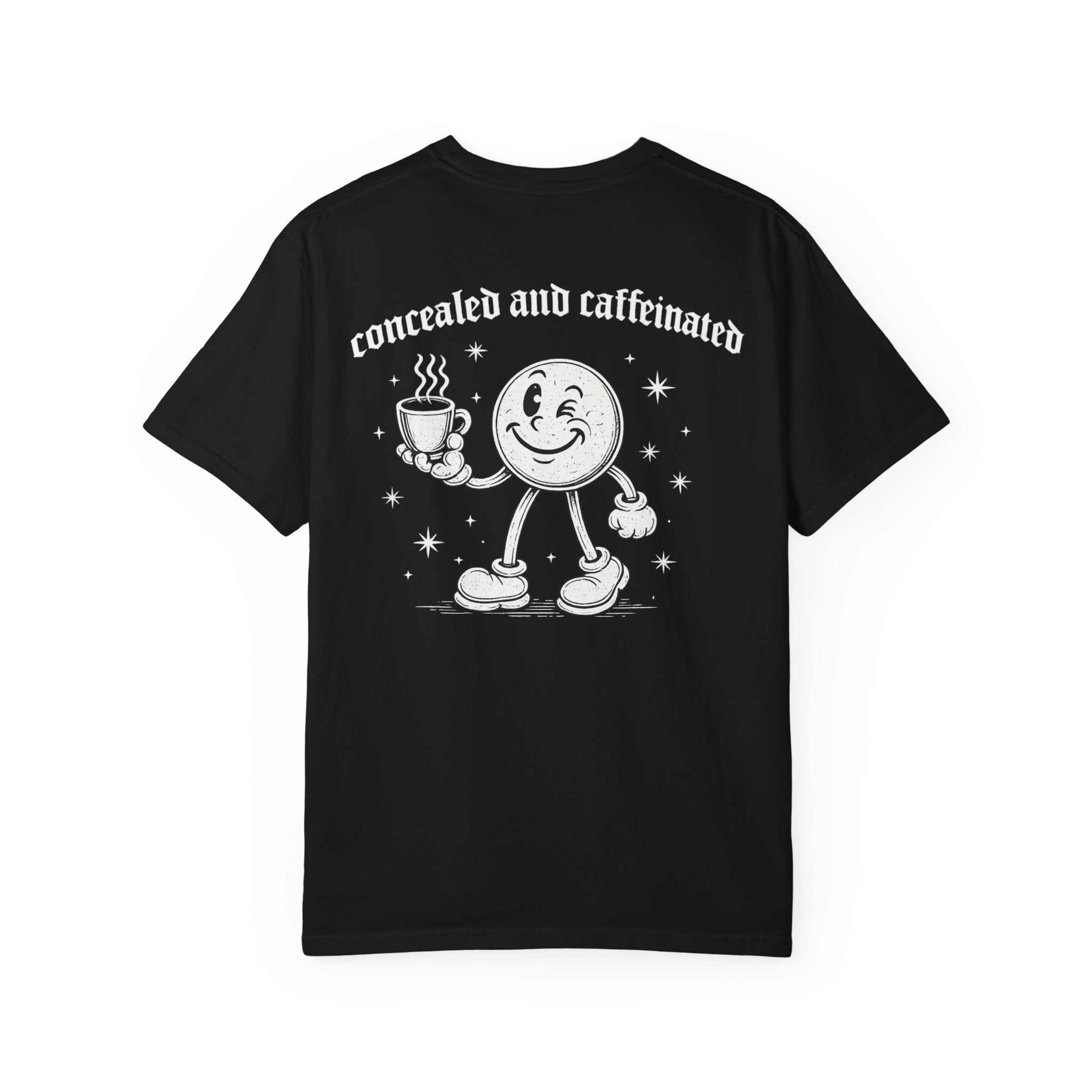 Coffee x Carry Club 'Smiley' Unisex Garment-Dyed T-shirt