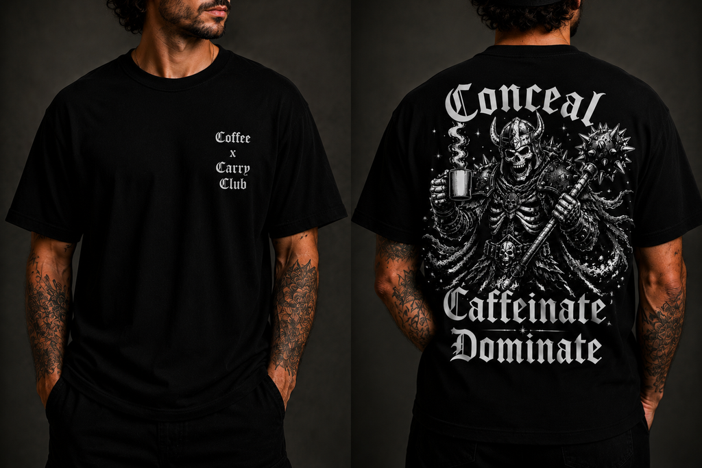 Coffee x Carry Club 'Brewserker' Unisex Garment-Dyed T-shirt
