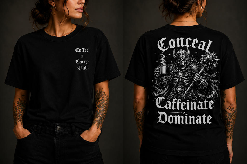 Coffee x Carry Club 'Brewserker' Unisex Garment-Dyed T-shirt
