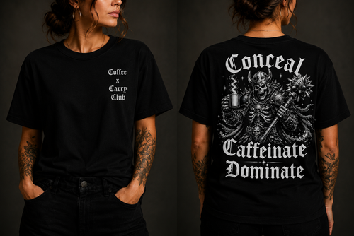 Coffee x Carry Club 'Brewserker' Unisex Garment-Dyed T-shirt